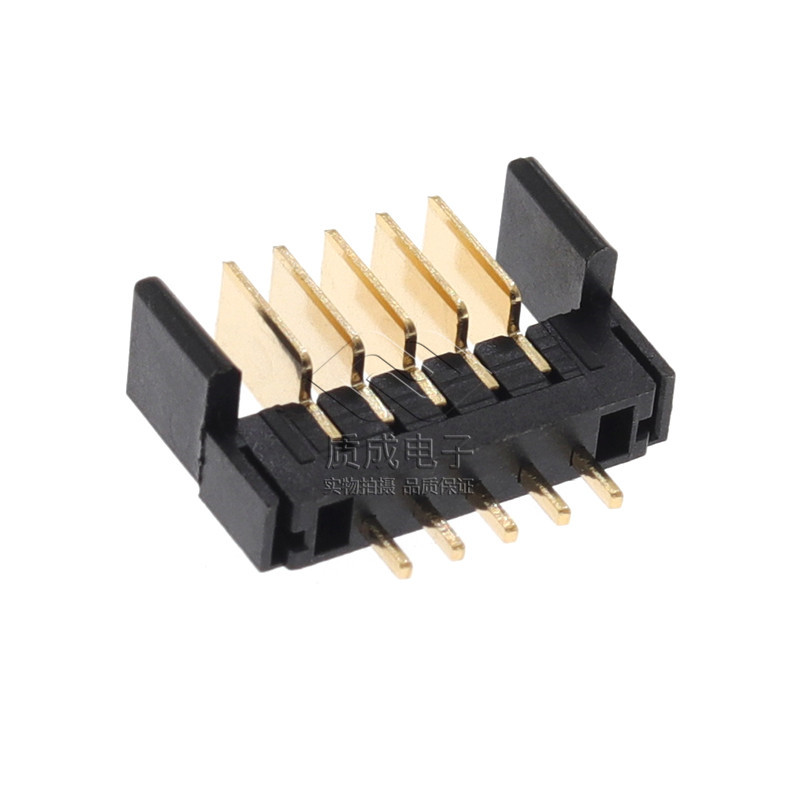 刀片電池連接器公座2.0間距5P直插 ZC-05P20LHC智能門(mén)鎖鋰電池