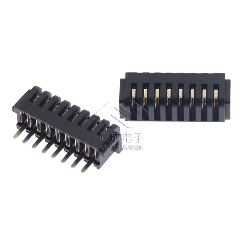 金手指電池連接器母座2.0間距8Pin直插 ZC-08P20MLHL導(dǎo)航儀充電座